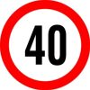 Matrica Sebesség korlátozó 40