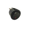 Kapcsoló billenő,kerek 12 V,LED,piros