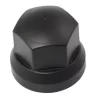 Csavarkupak műanyag fekete 32mm, alacsony